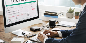 Income Tax Return Deduction Refund Concept